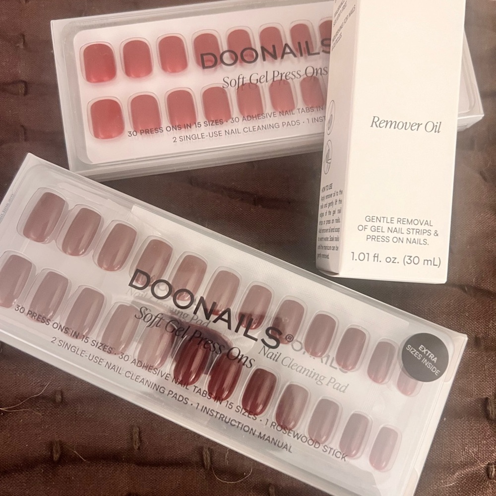 Soft Gel Press Ons - Classic Rosewood